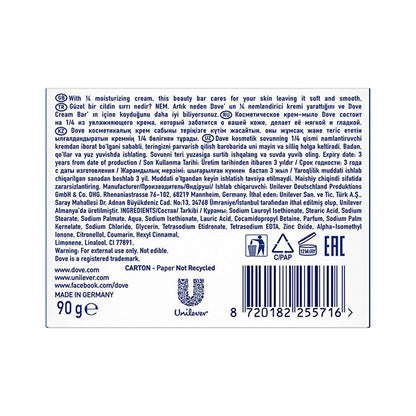 Dove Original Cream Bar Soap: Gentle, Moisturizing, & Sulfate-Free - Face, Hand & Body Cleanser - Dermatologist Recommended