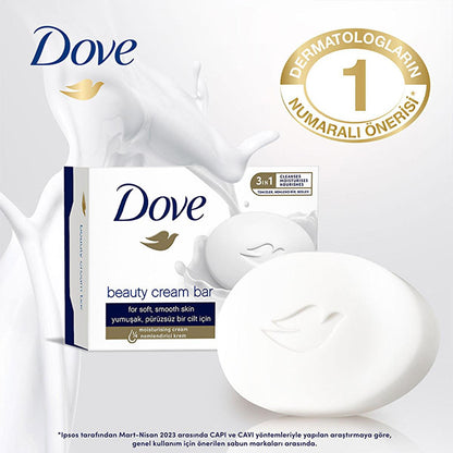 Dove Original Cream Bar Soap: Gentle, Moisturizing, & Sulfate-Free - Face, Hand & Body Cleanser - Dermatologist Recommended